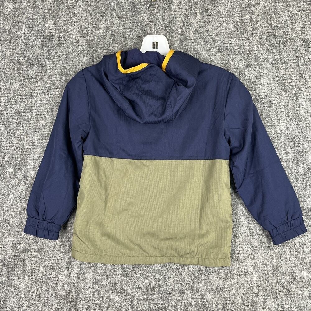 Tommy Bahama Active Boys Windbreaker Jacket Small 5/6 Blue Hooded Zip-Pockets - Picture 3 of 7